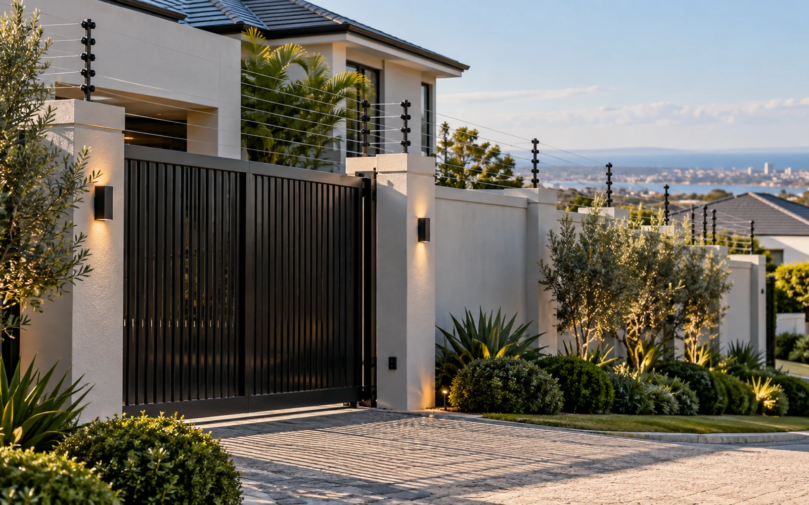 Kentek security gate and electric fence